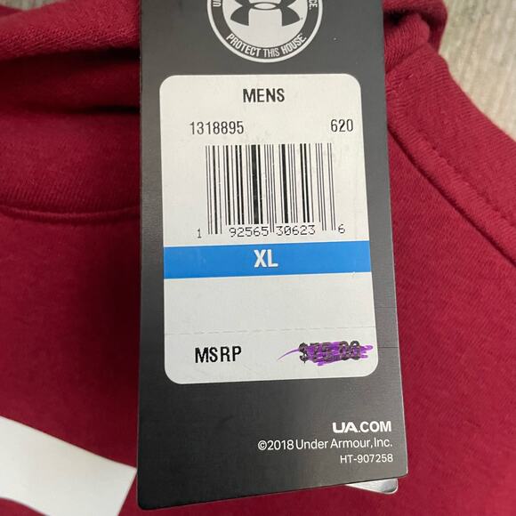 Cleveland Cavaliers Combine Under Armour Maroon Hoodie with Yellow Details - Picture 8 of 9